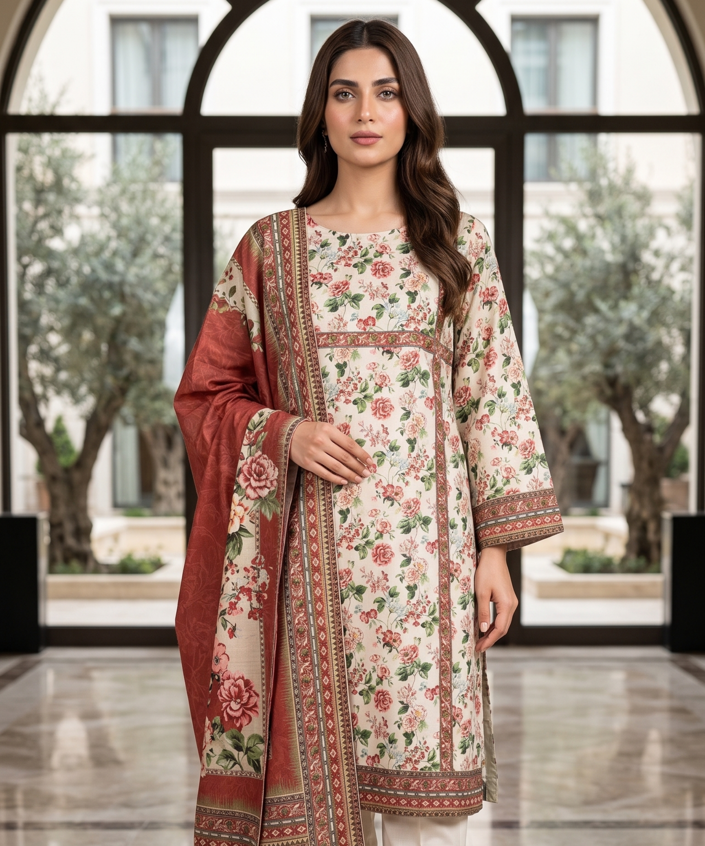 Bin Saeed Digital Printed Lawn 3PC