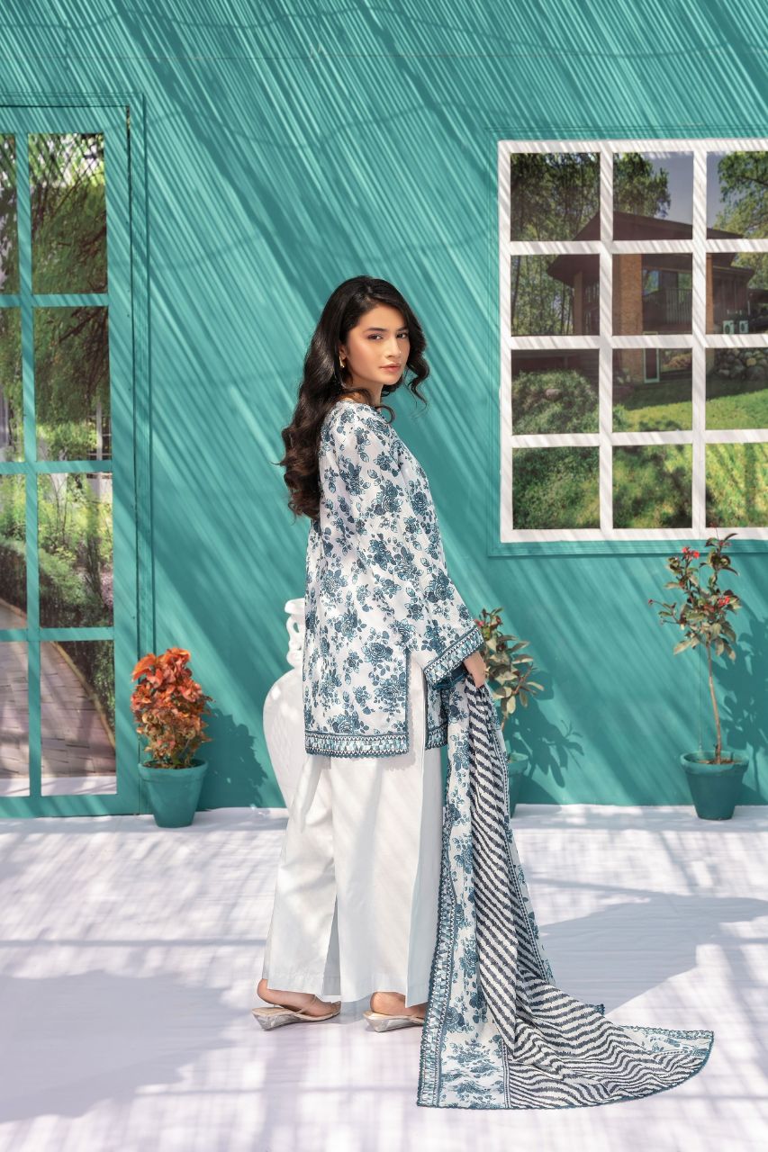 Zesh Airjet Printed Lawn 3PC