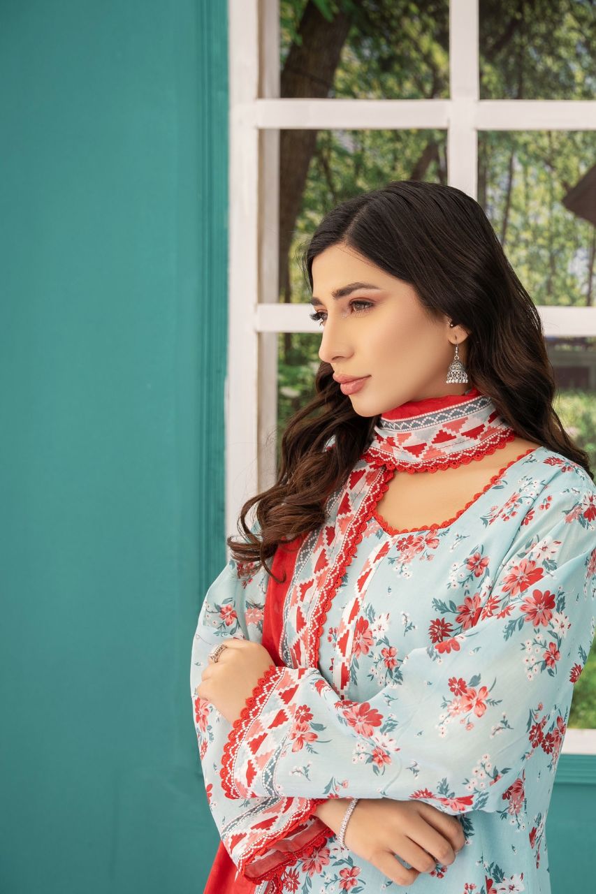 Zesh Airjet Printed Lawn 3PC
