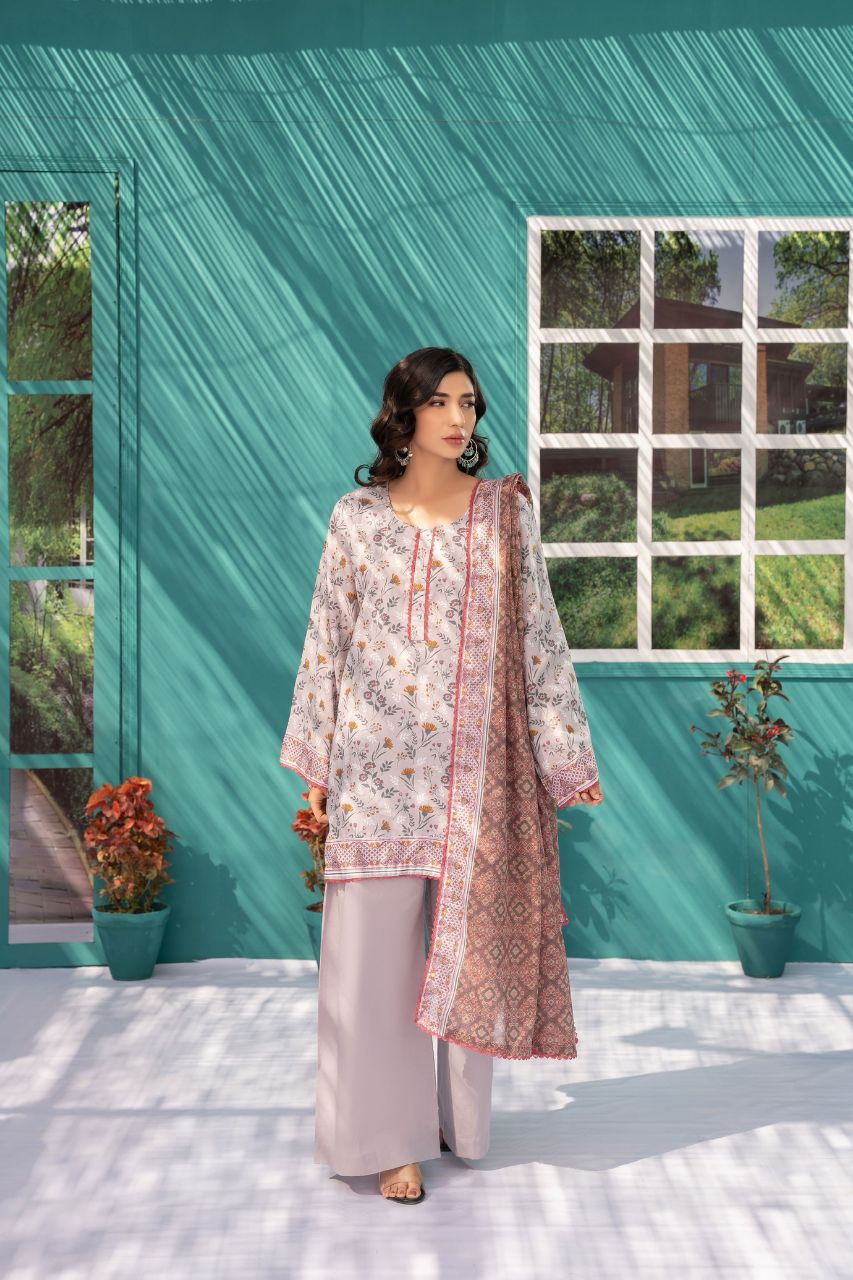 Zesh Airjet Printed Lawn 3PC