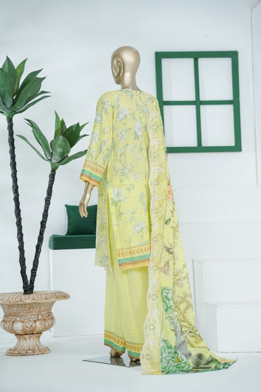 Umang By Aifa Printed & Chickenkari Emb Lawn 3PC