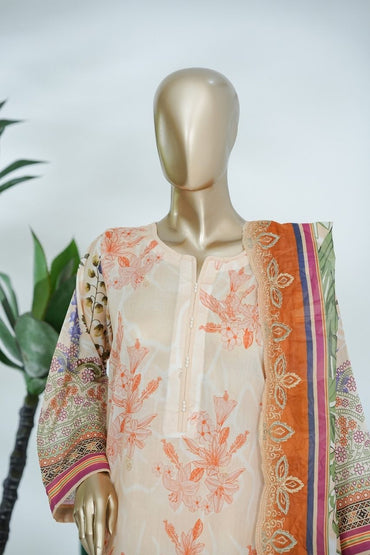 Umang By Aifa Printed & Chickenkari Emb Lawn 3PC