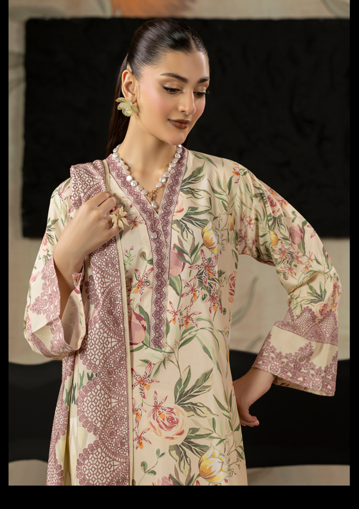 Wadi-e-Gull By Paltar Premium Printed Fancy Linen 3PC