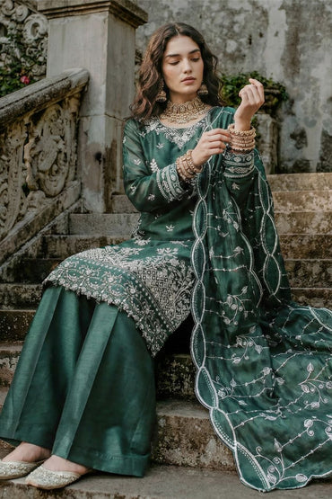 Kashvi | Zaib-o-Zeenat | Emb Shisha Silk-3PC