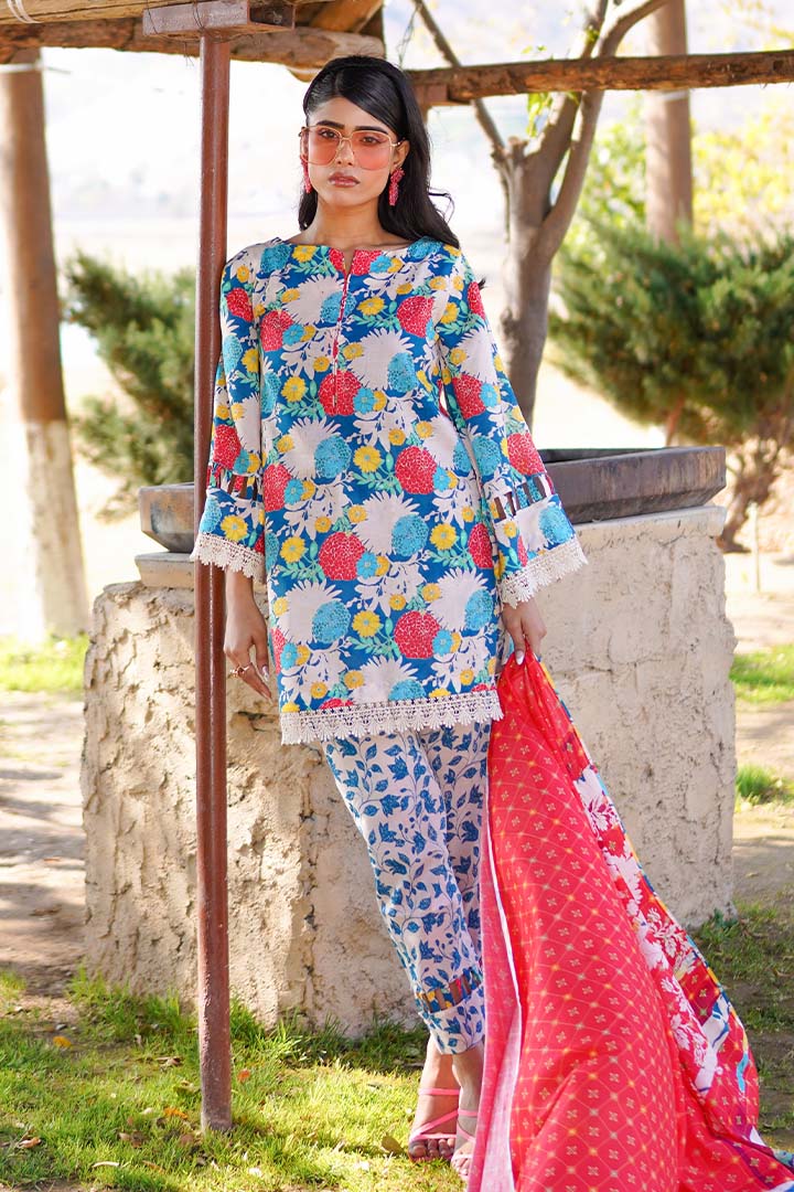 Paltar Digital Printed Lawn 3PC