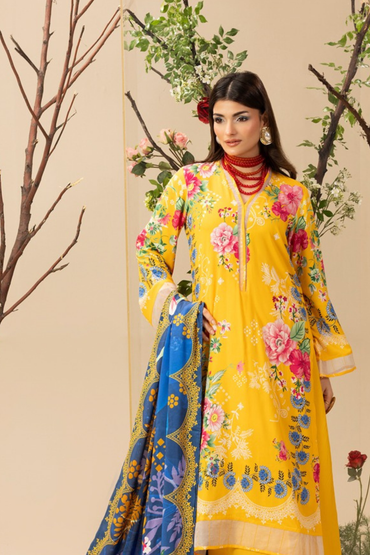 Paltar Printed Slub Linen 3PC