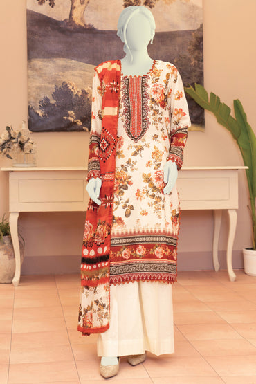 Minsa By Murashe Printed Lawn 3-PC