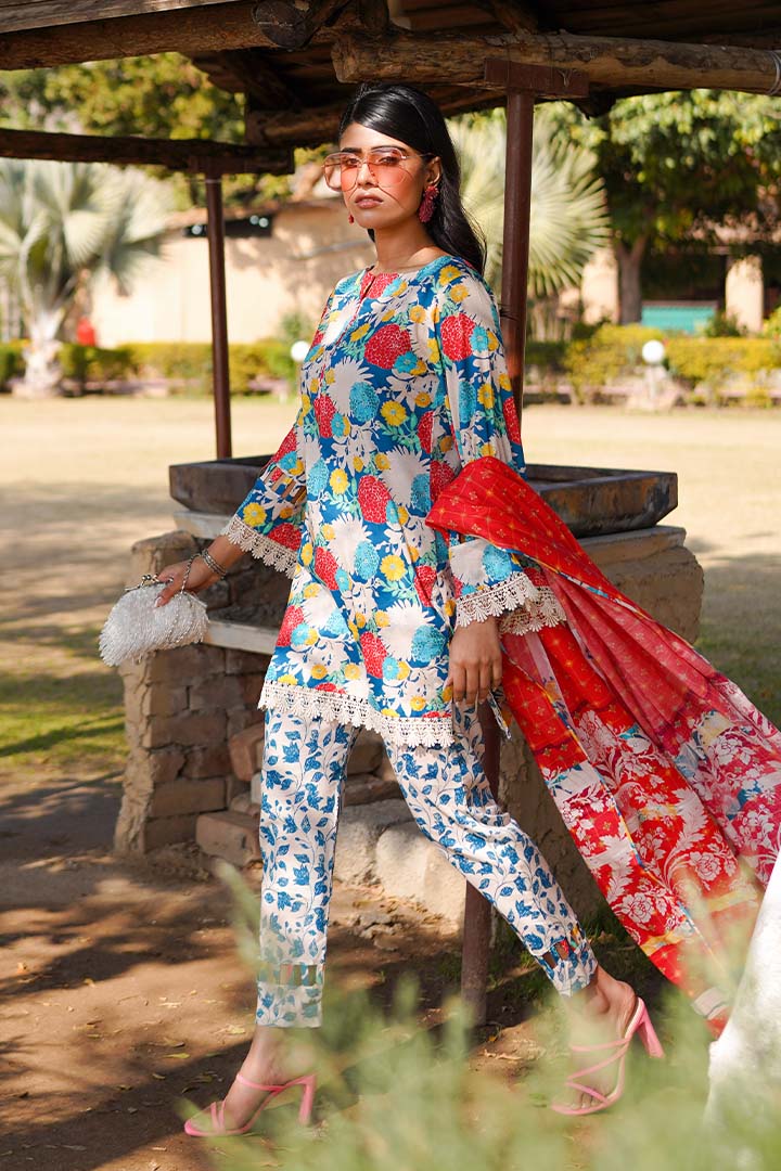 Paltar Digital Printed Lawn 3PC