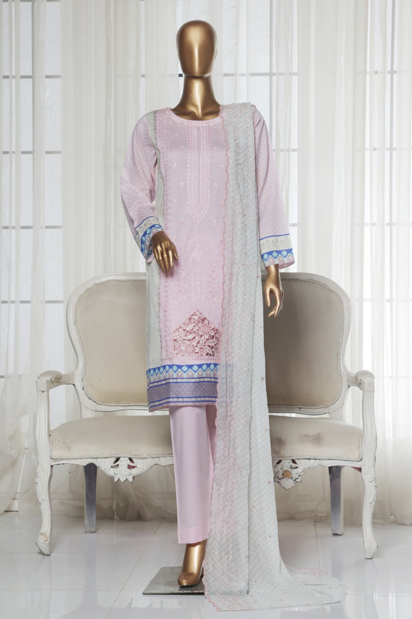 Vasl By Aifa Fancy Emb Lawn 3PC