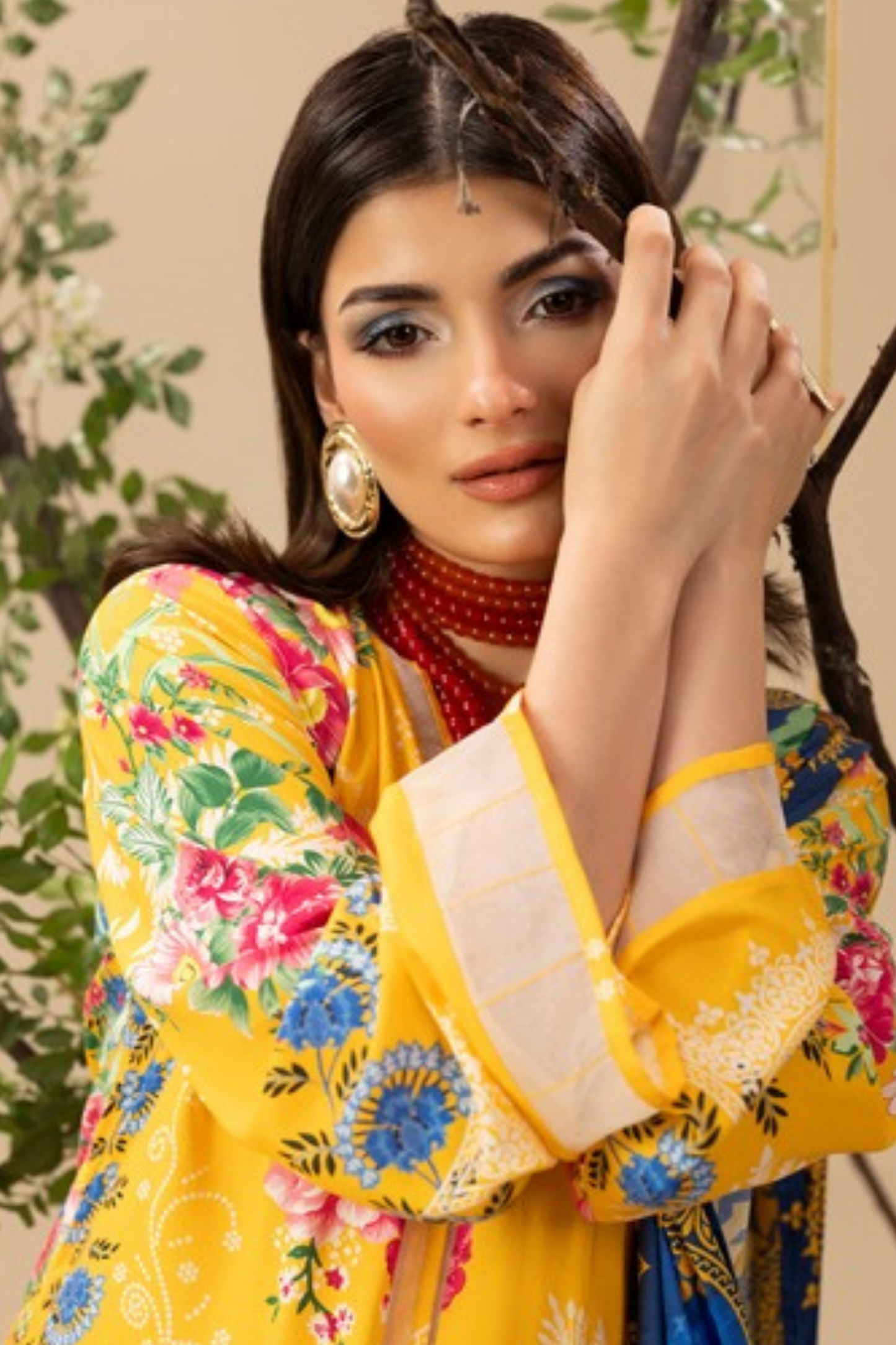 Paltar Printed Slub Linen 3PC