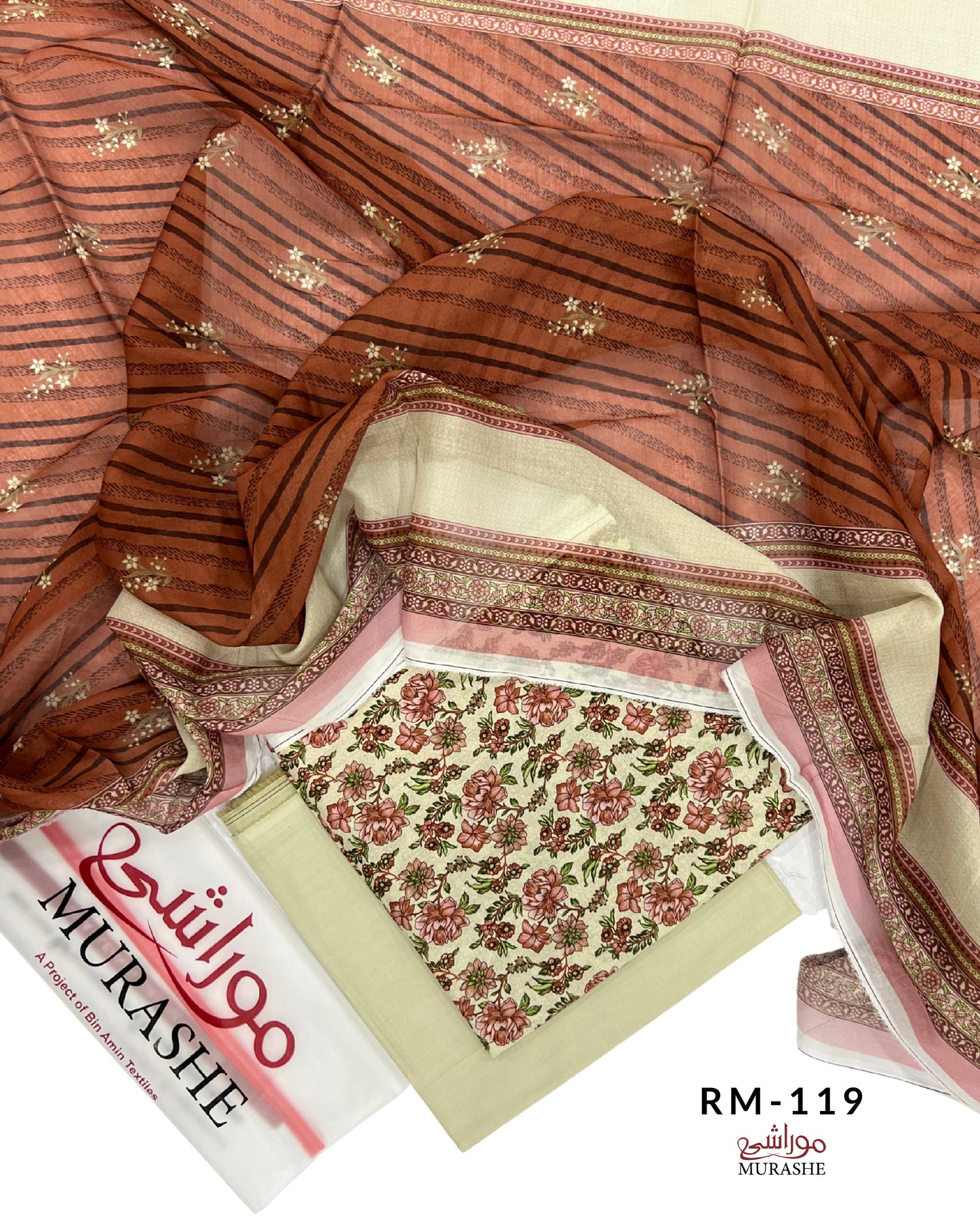 Rijja By Murashe Digital Printed Lawn 3PC