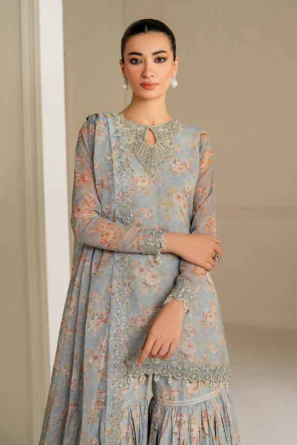 Iznik Embroiderd & Digital Printed Lawn 3PC