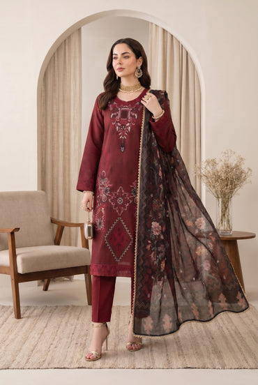 Florent By Anaya Noor Embroidered 3PC