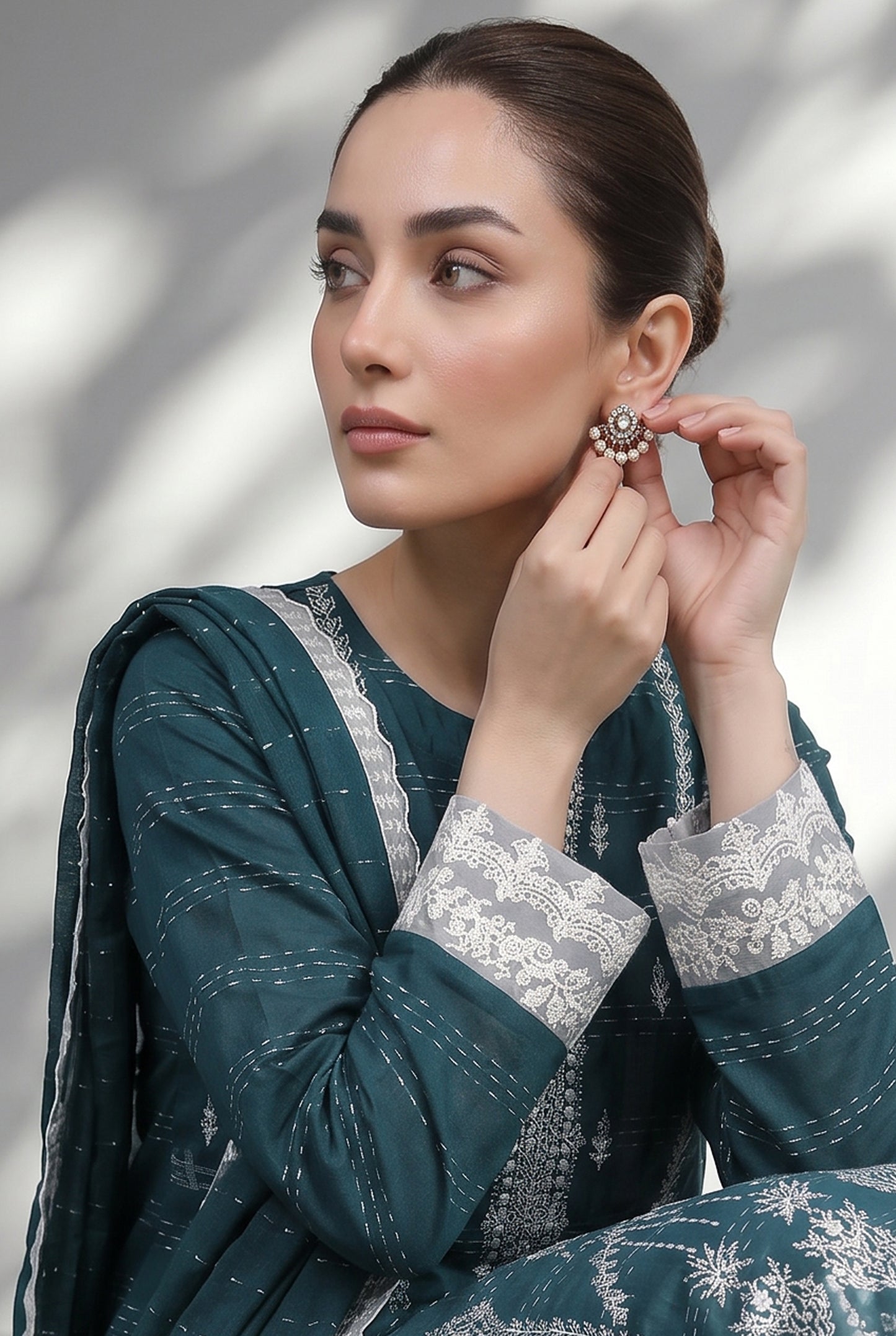 Haya By Anaya Noor Tarkashi Design Lawn 3PC