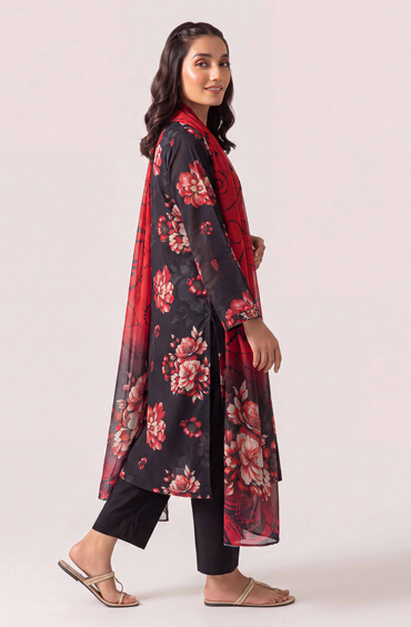 Black Series By Anaya Noor Digital Printed Chamki Lawn 3PC