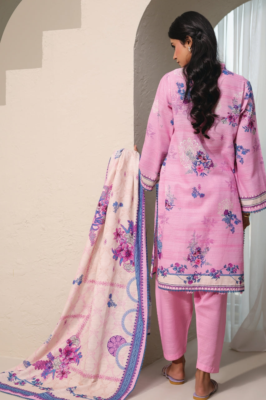 Raqs By Uneq Digital Printed Slub Khaddar 3PC