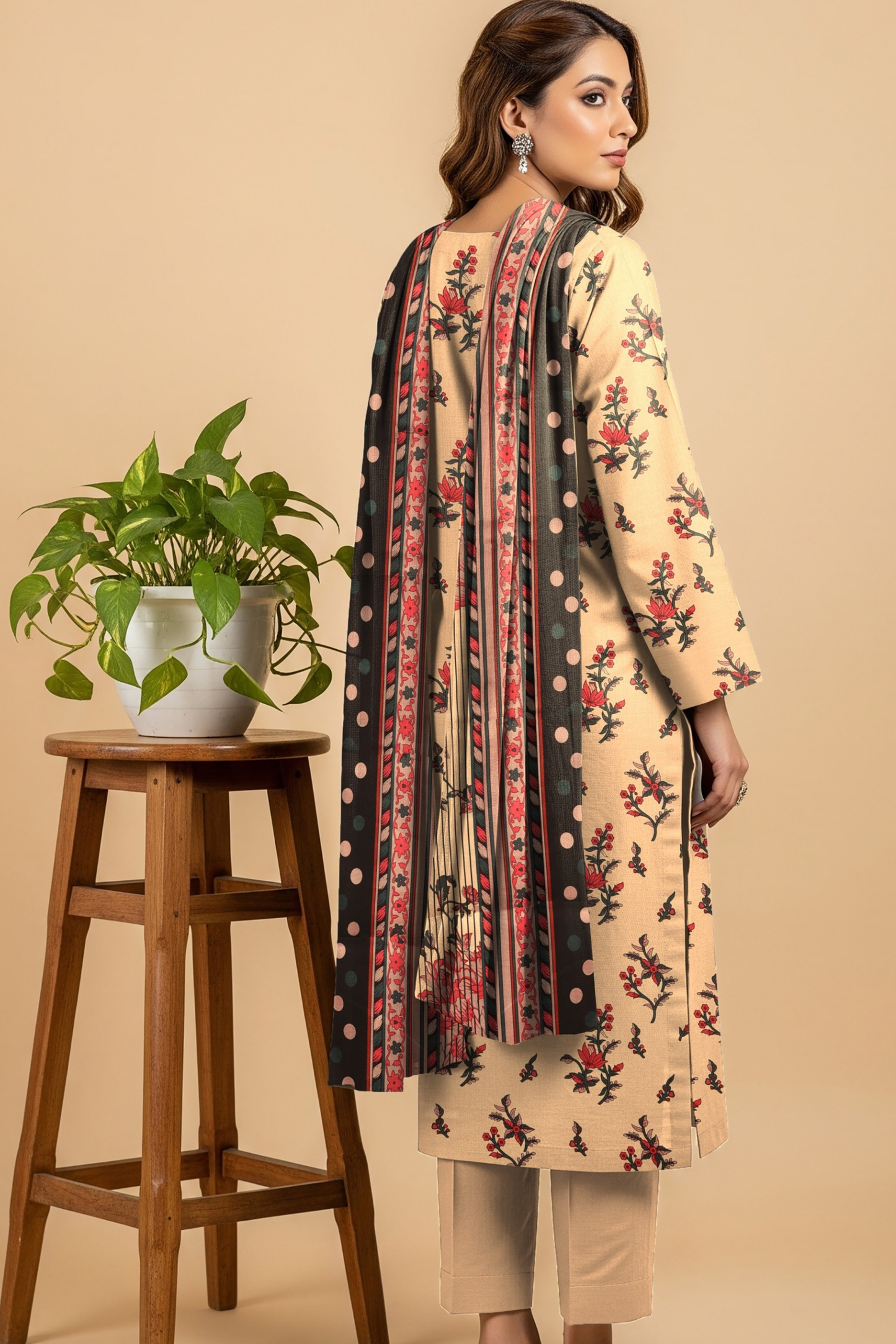 Noor By Fiza Noor Printed Wool 3PC