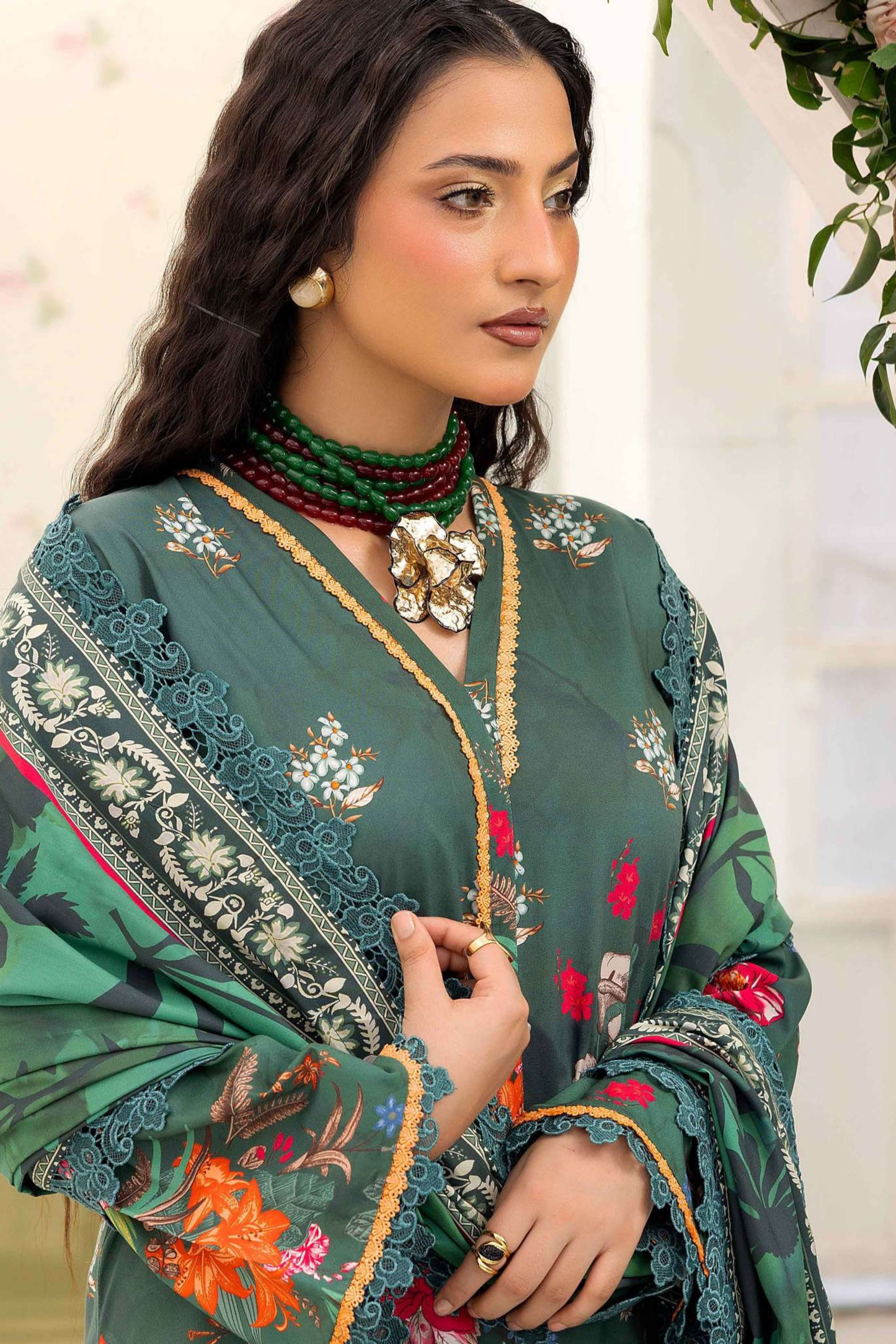 Raiha Digital Printed Linen 3PC