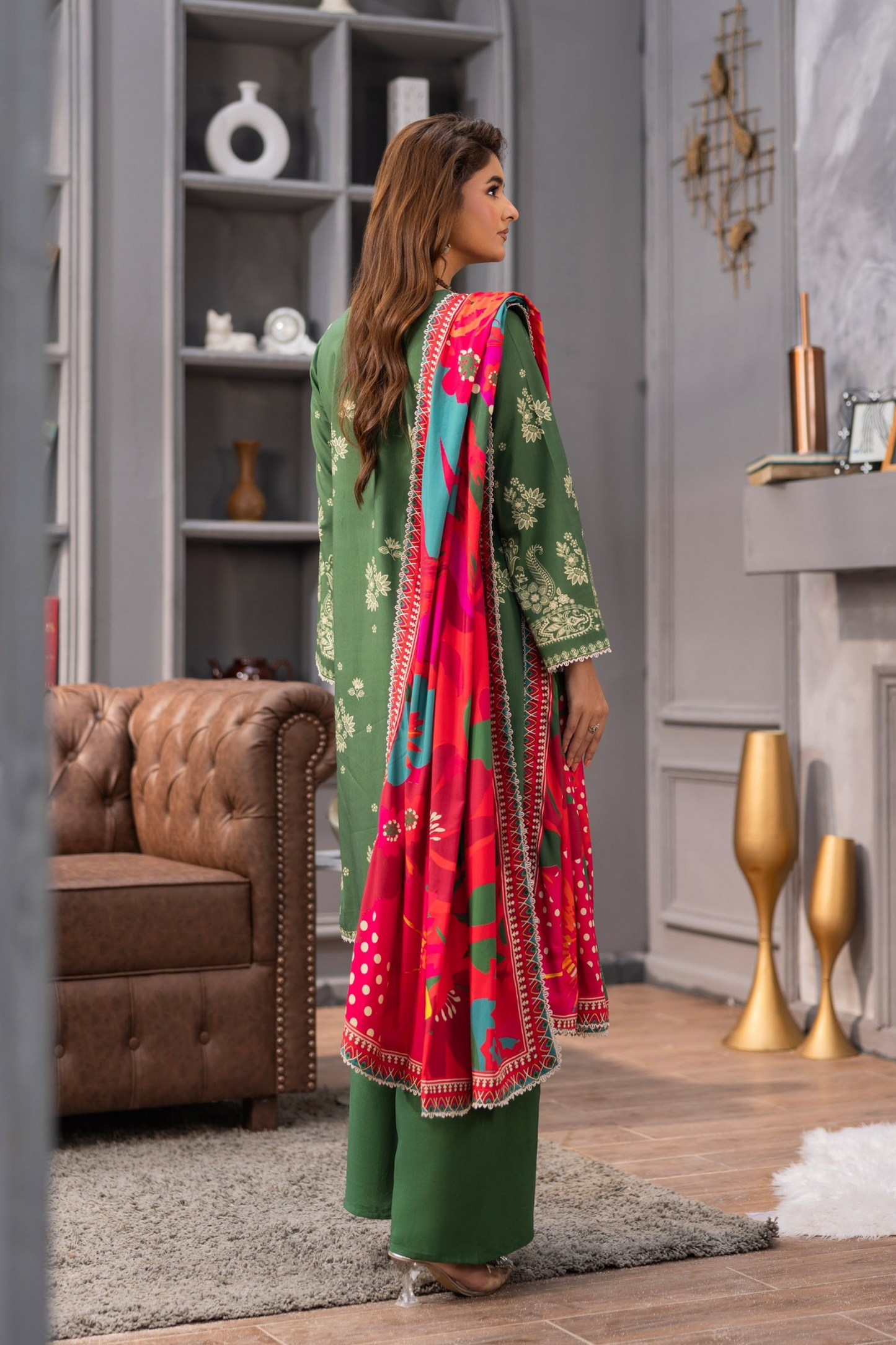 Raiha Luxury Printed Linen 3PC
