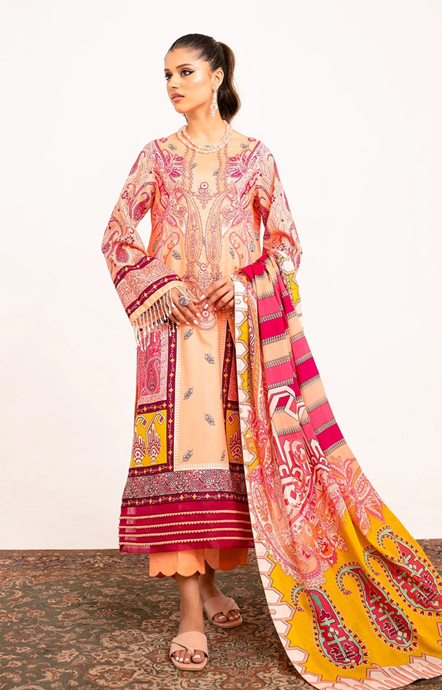 Rabazka Digital Printed Lawn 3-PC