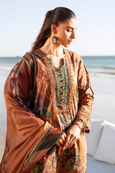 Baroque All Over Digital Printed Lawn 3PC