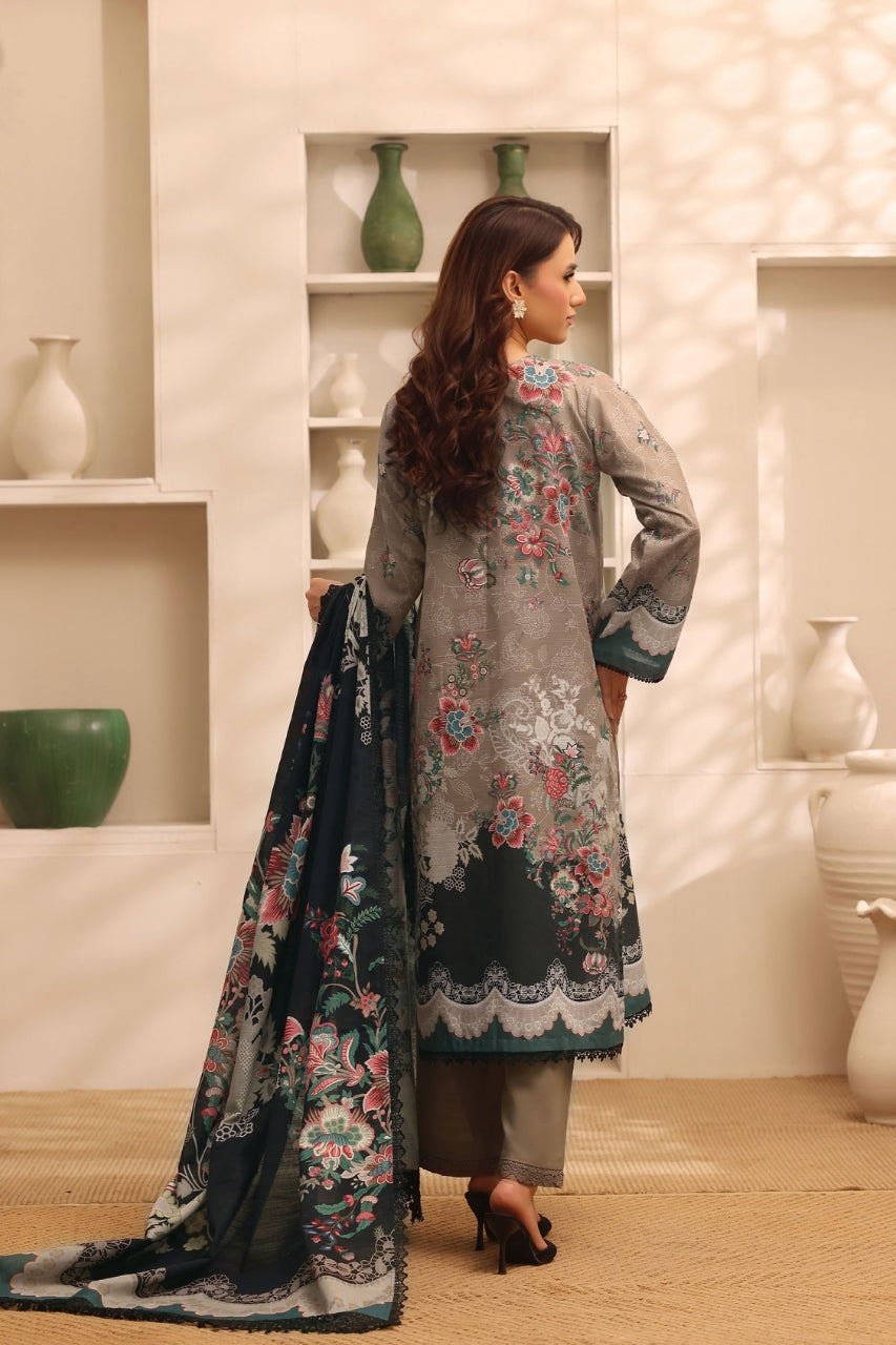 Winter Muse By Zarineh Digital Printed & Emb Khaddar 3PC
