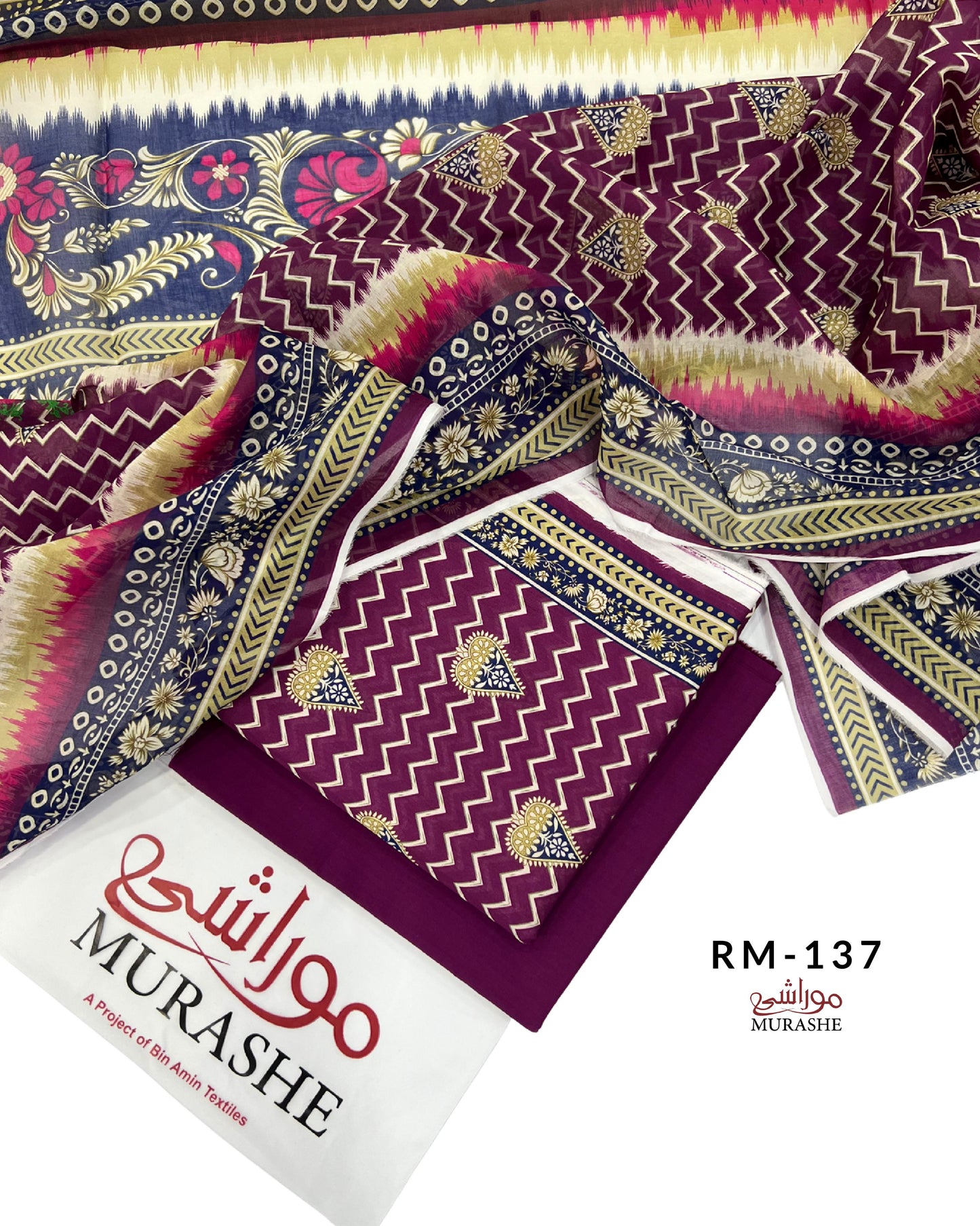 Rijja By Murashe Digital Printed Lawn 3PC