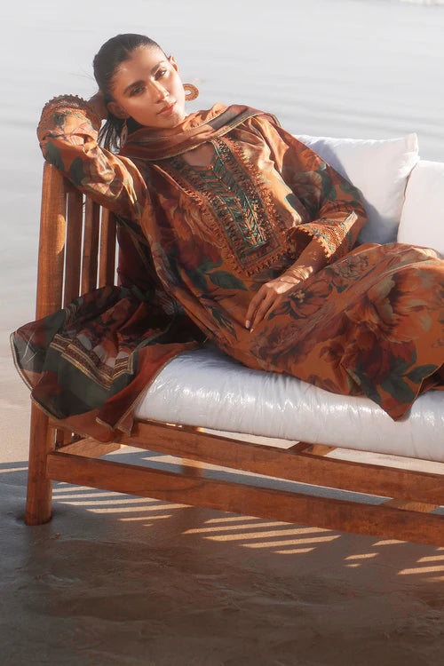 Baroque All Over Digital Printed Lawn 3PC