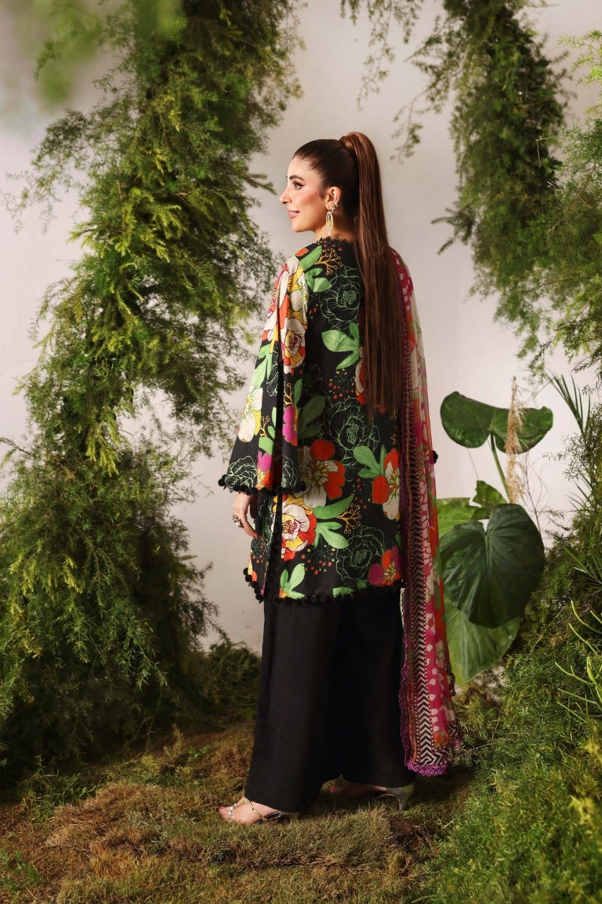 Bloom & Vogue By Naqsh Digital Printed Self Jacquard Viscose 3PC