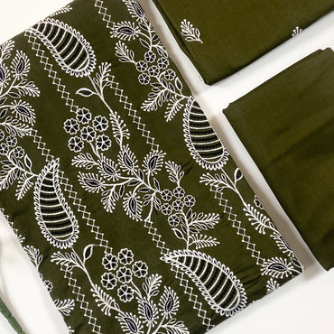 Bareeze Plain Emb Shirt & Trouser Lawn 2PC