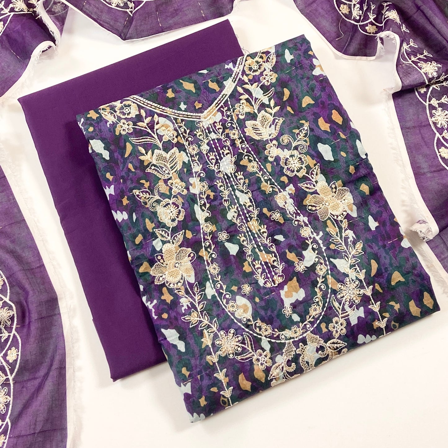 Sapphire Digital Printed & Emb Lawn 3PC