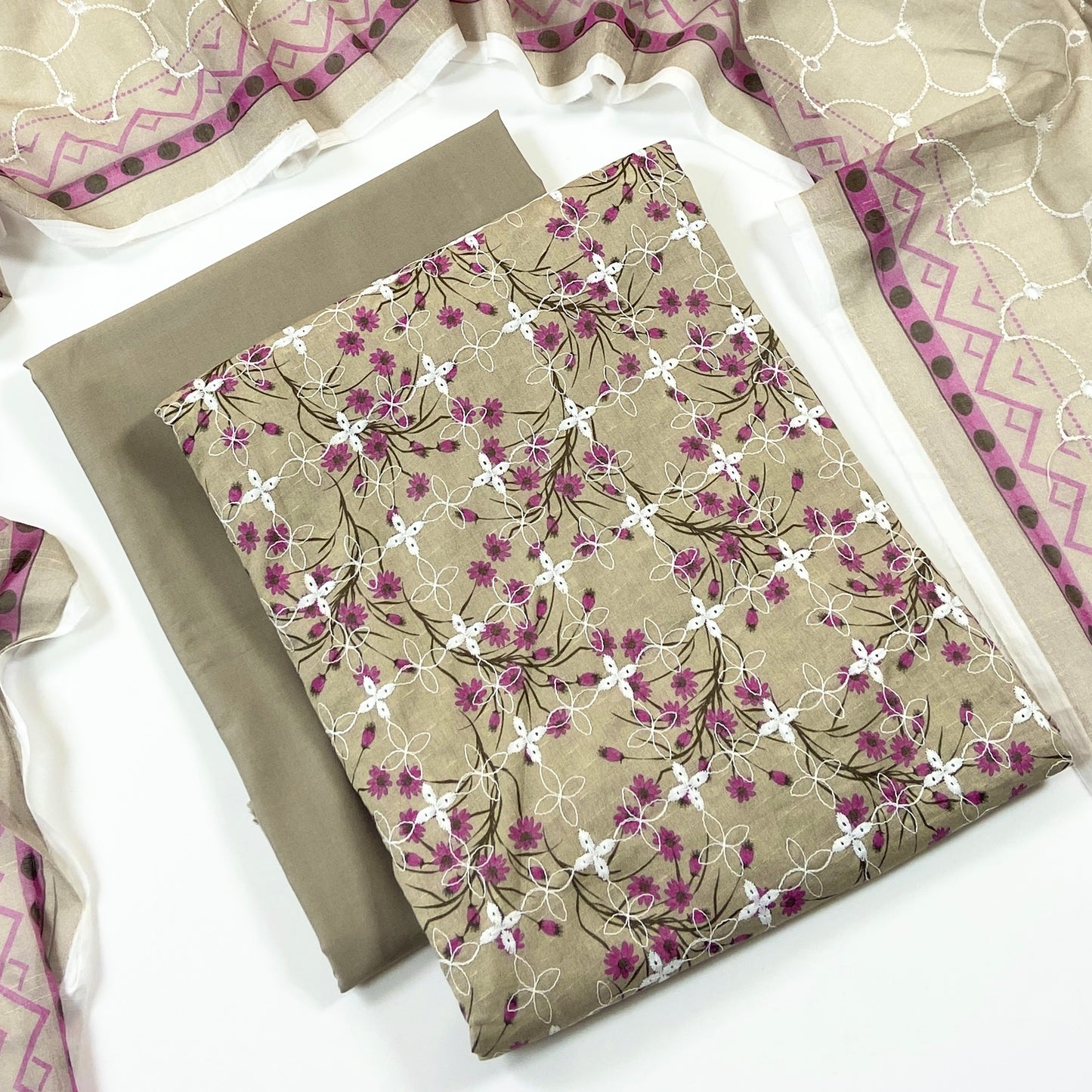 Sapphire Digital Printed & Emb Lawn 3PC