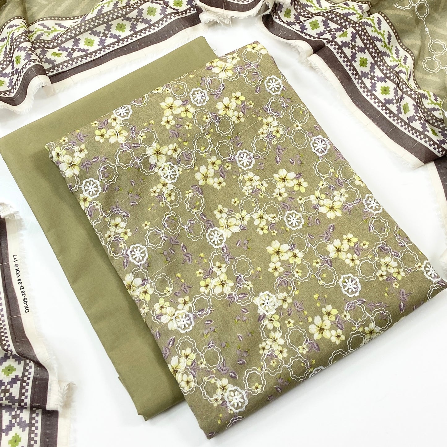 Sapphire Digital Printed & Emb Lawn 3PC