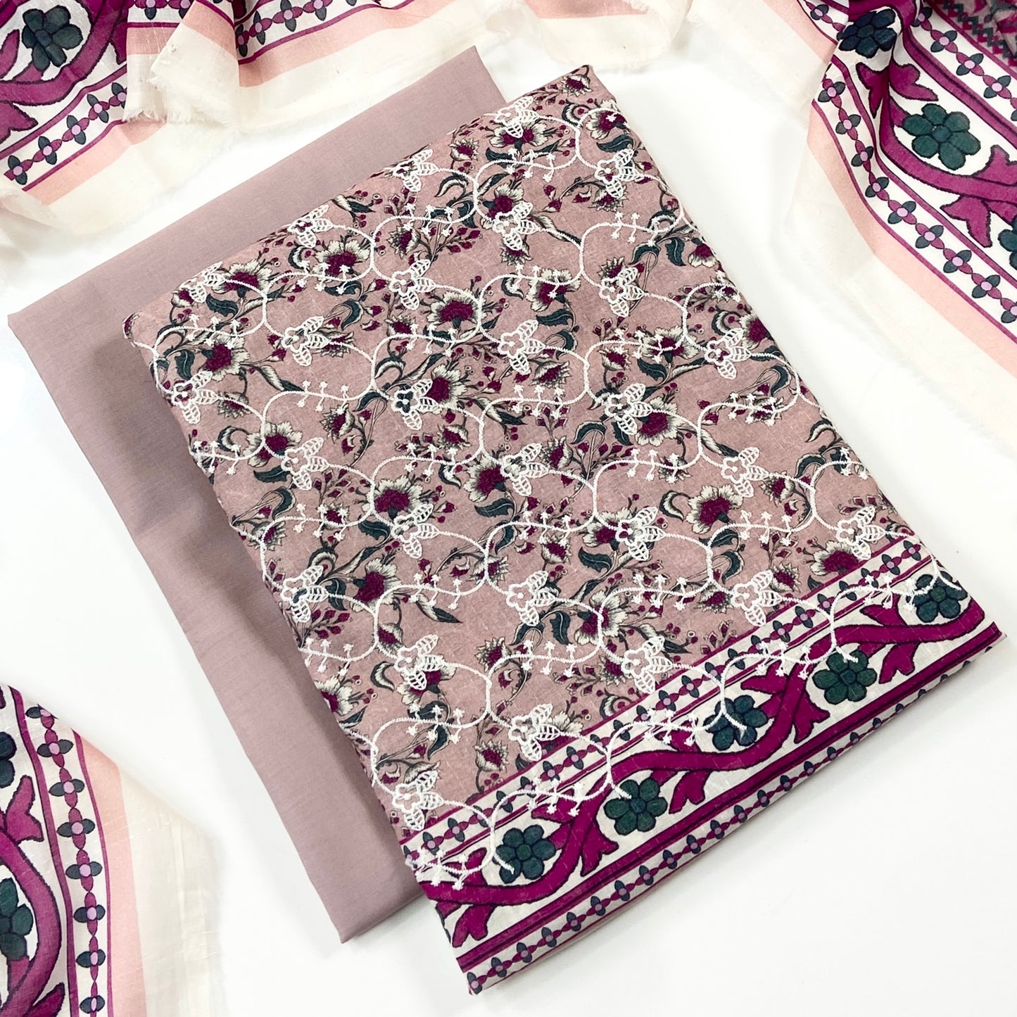 Sapphire Digital Printed & Emb Lawn 3PC