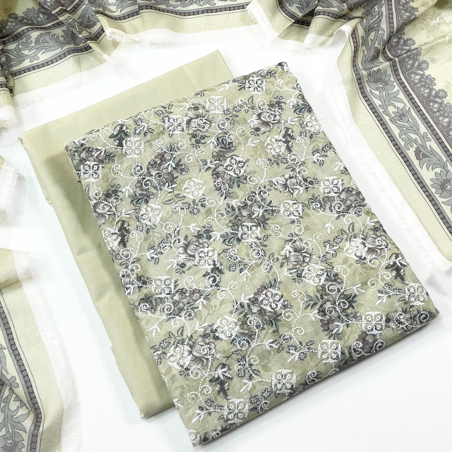 Sapphire Digital Printed & Emb Lawn 3PC