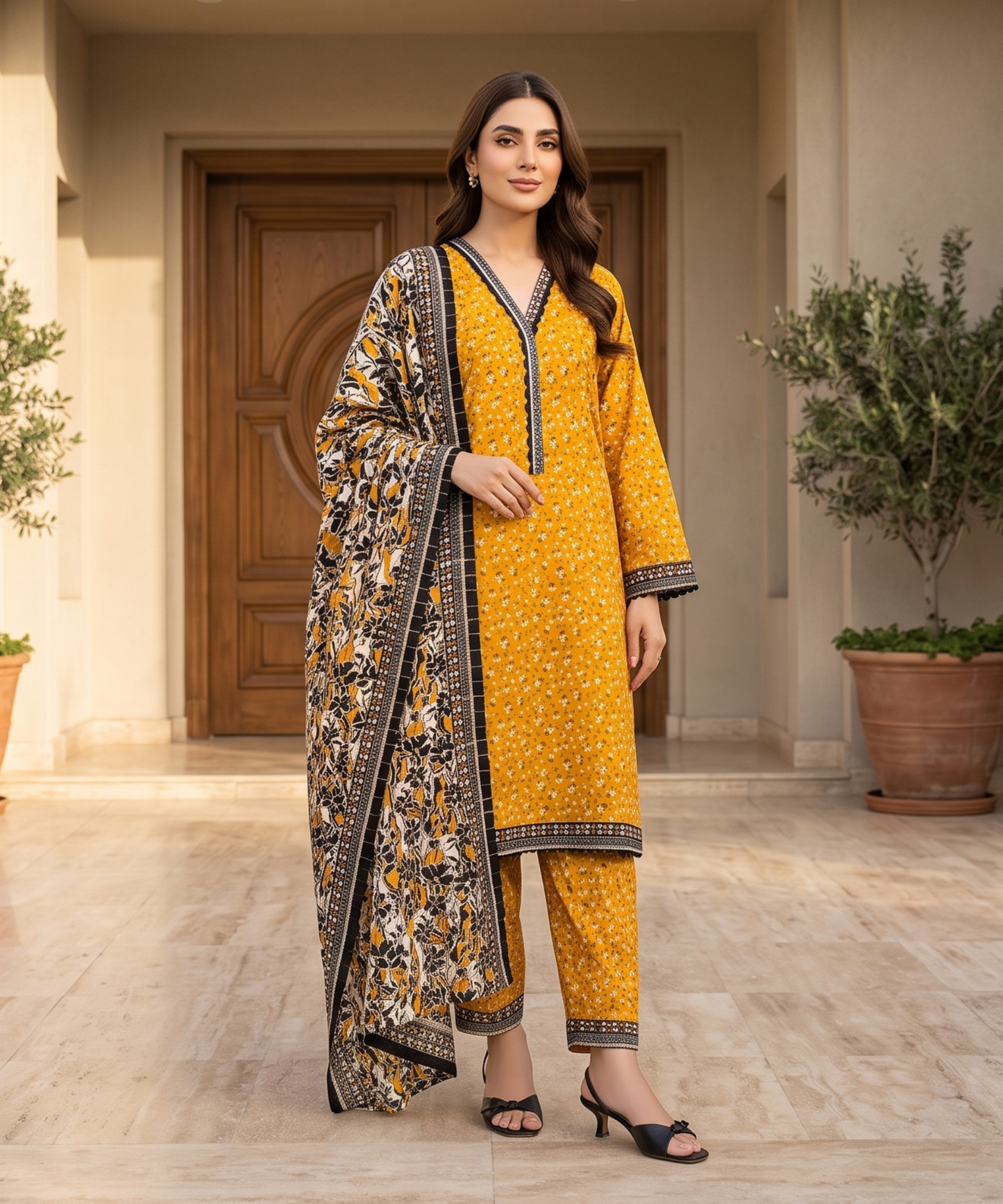 Bin Saeed Digital Printed Lawn 3PC