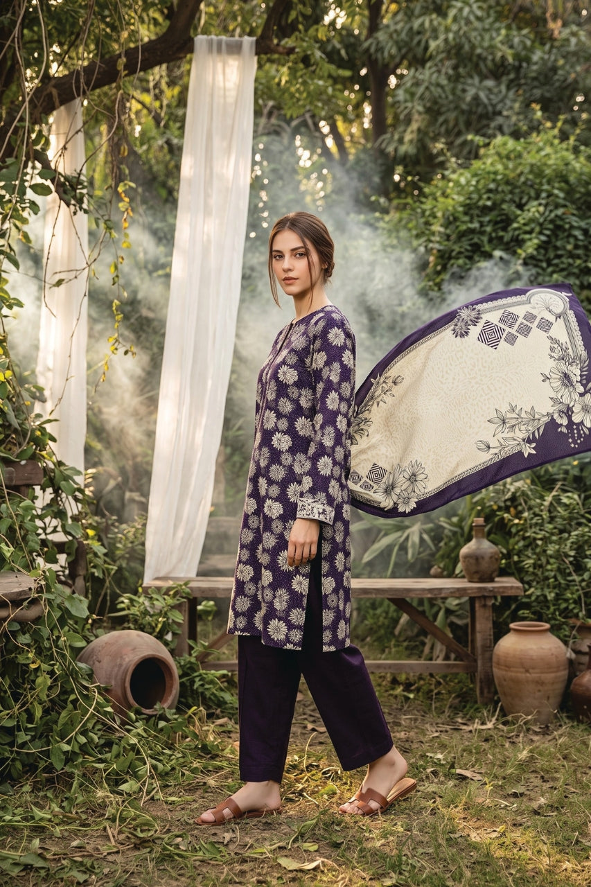 Salina By Regalia Digital Printed Khaddar 3PC