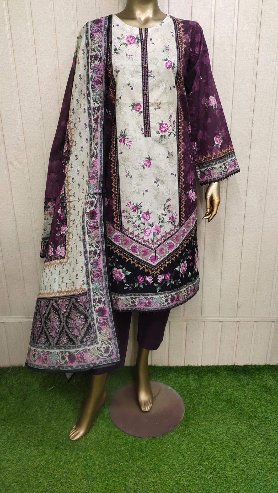 Bin Saeed Digital Printed Lawn 3PC