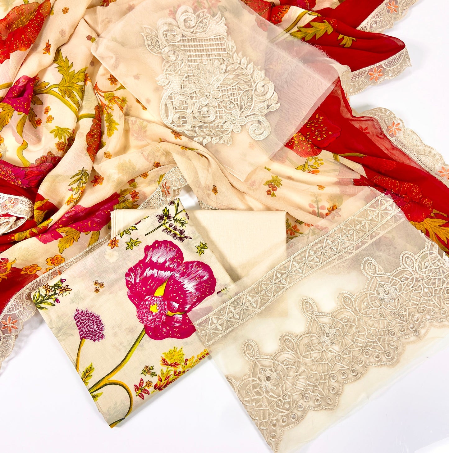 Maria B Emb Luxury Lawn 3PC