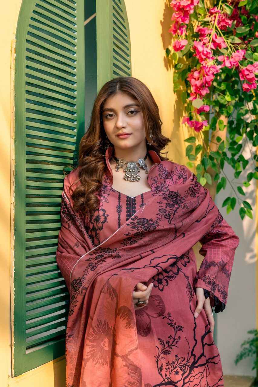 Rahat By Janan Digital Printed Lawn 3PC