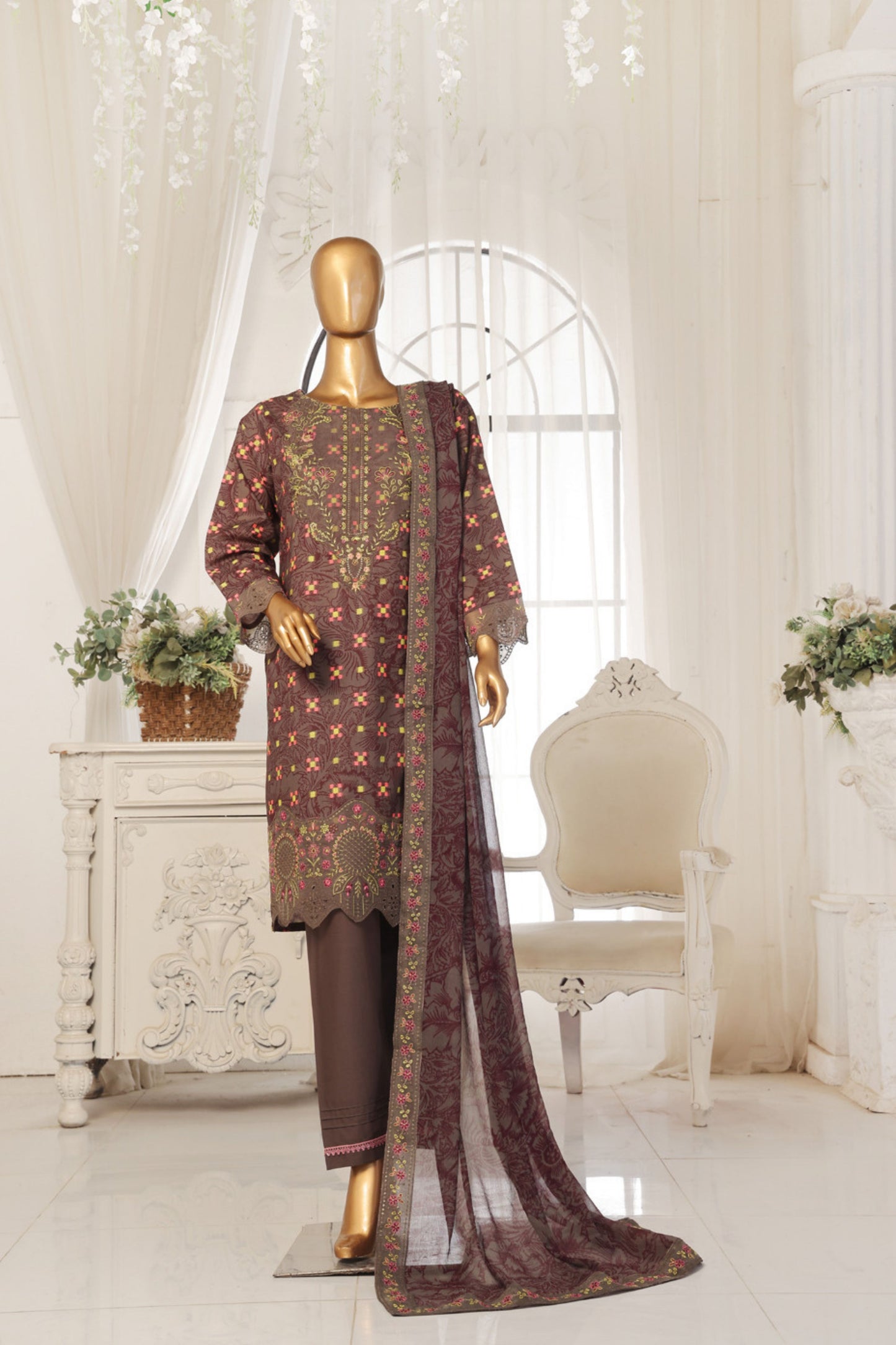 Khoobsurat By Anaya Noor Fine Jacquard Lawn 3-PC