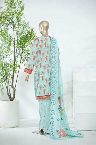 Aifa Printed & Embroidered Lawn 3PC