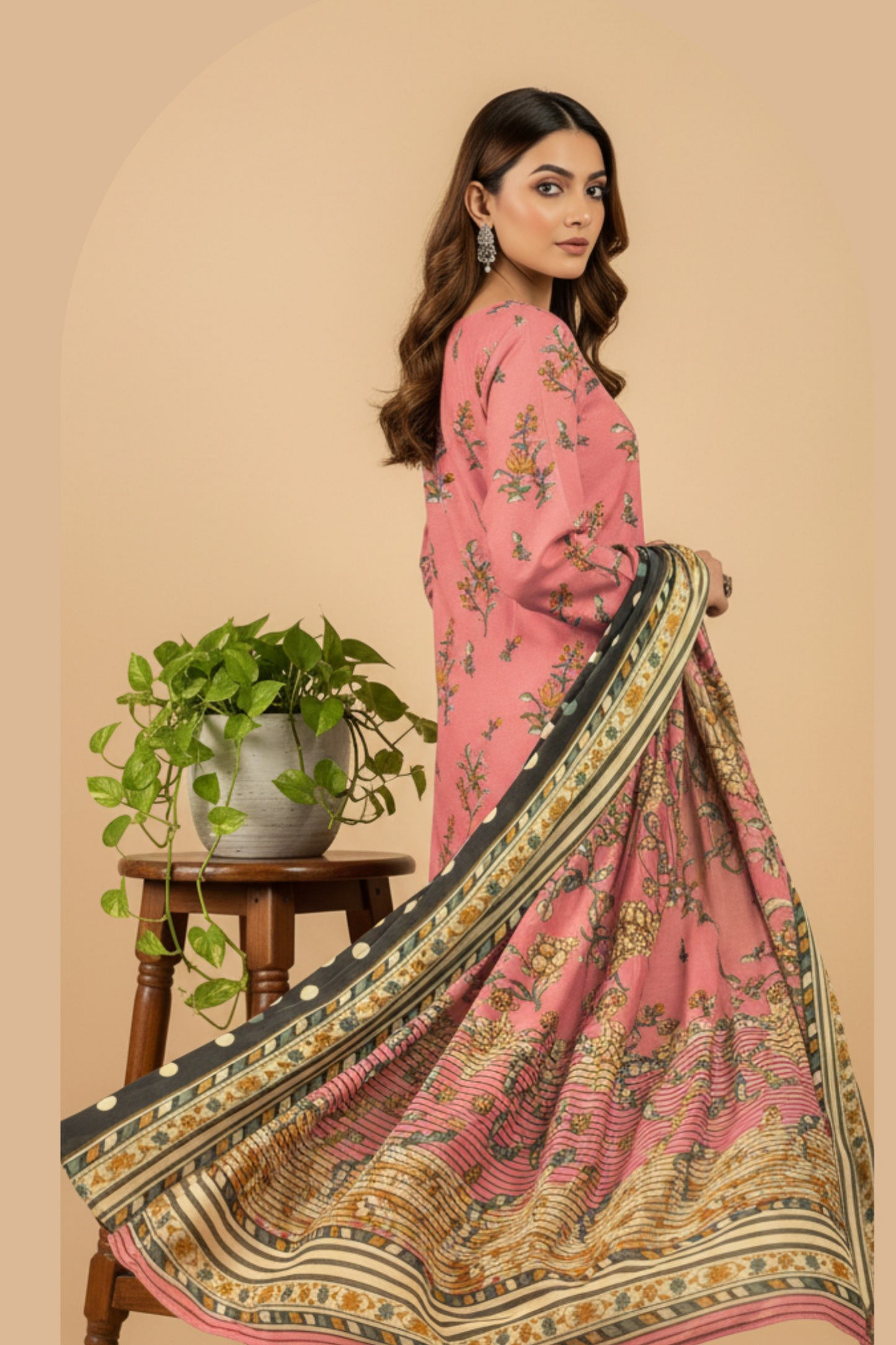 Noor By Fiza Noor Printed Wool 3PC