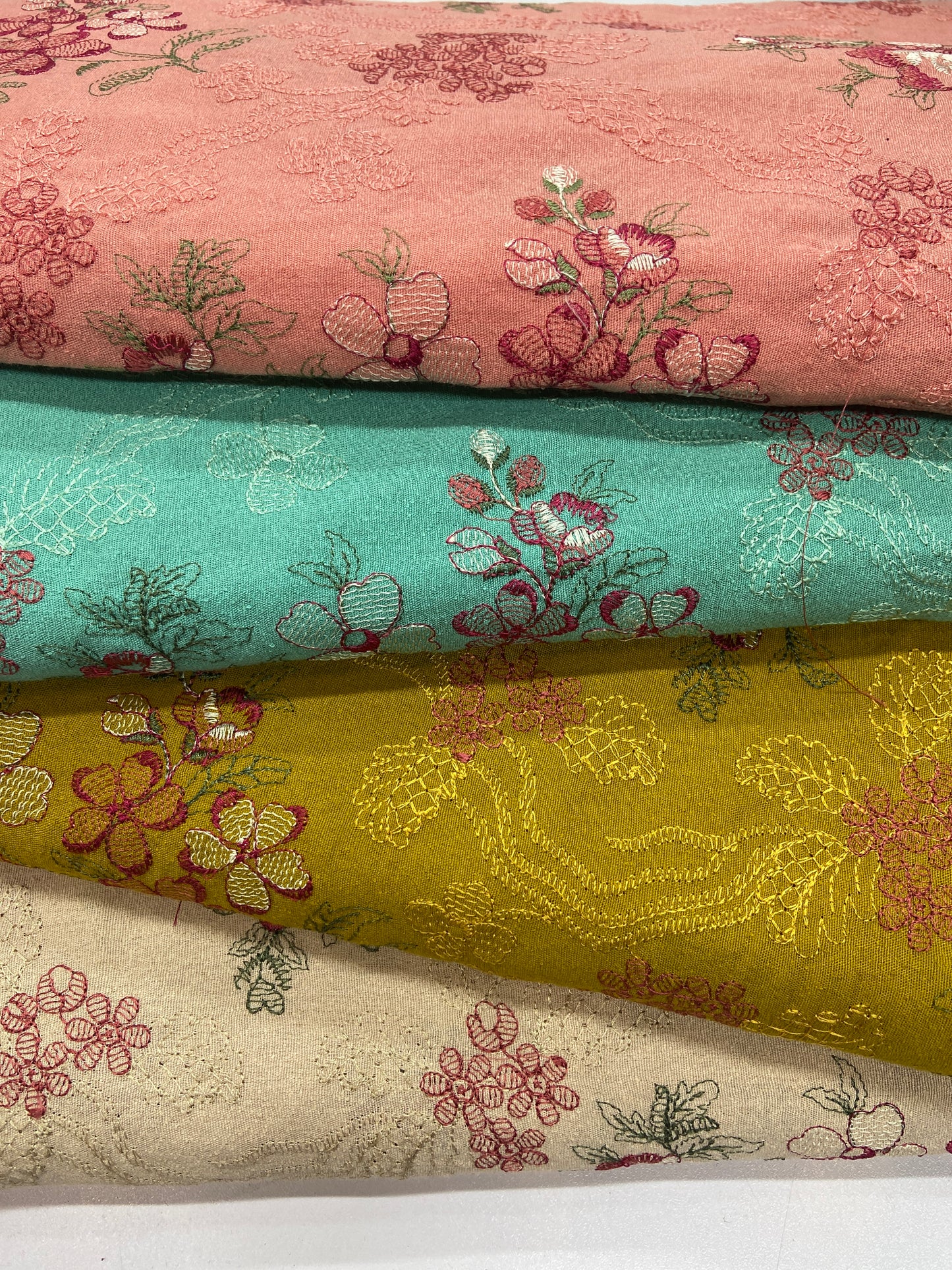 Pack of 4 – Bareeze Style Embroidered Karandi Fabric 2-PC