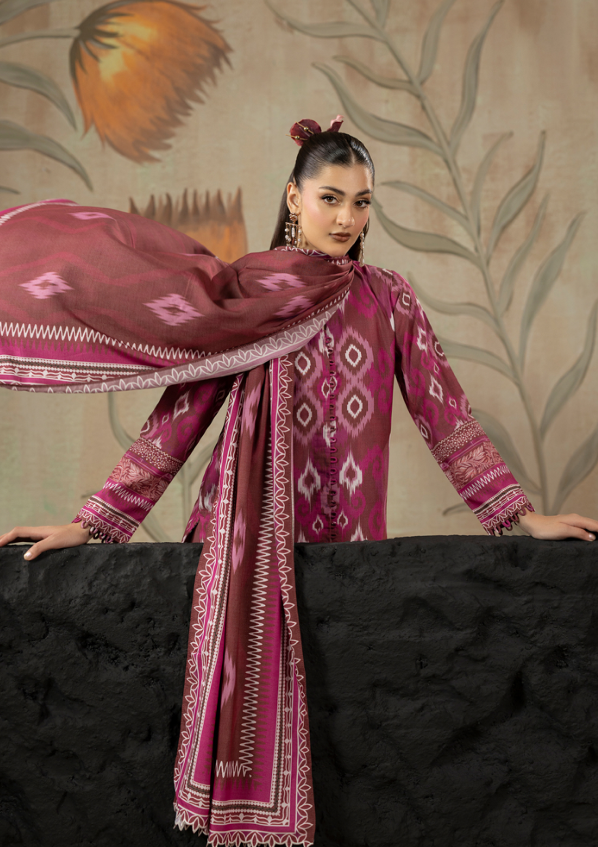 Wadi-e-Gull By Paltar Premium Printed Fancy Linen 3PC