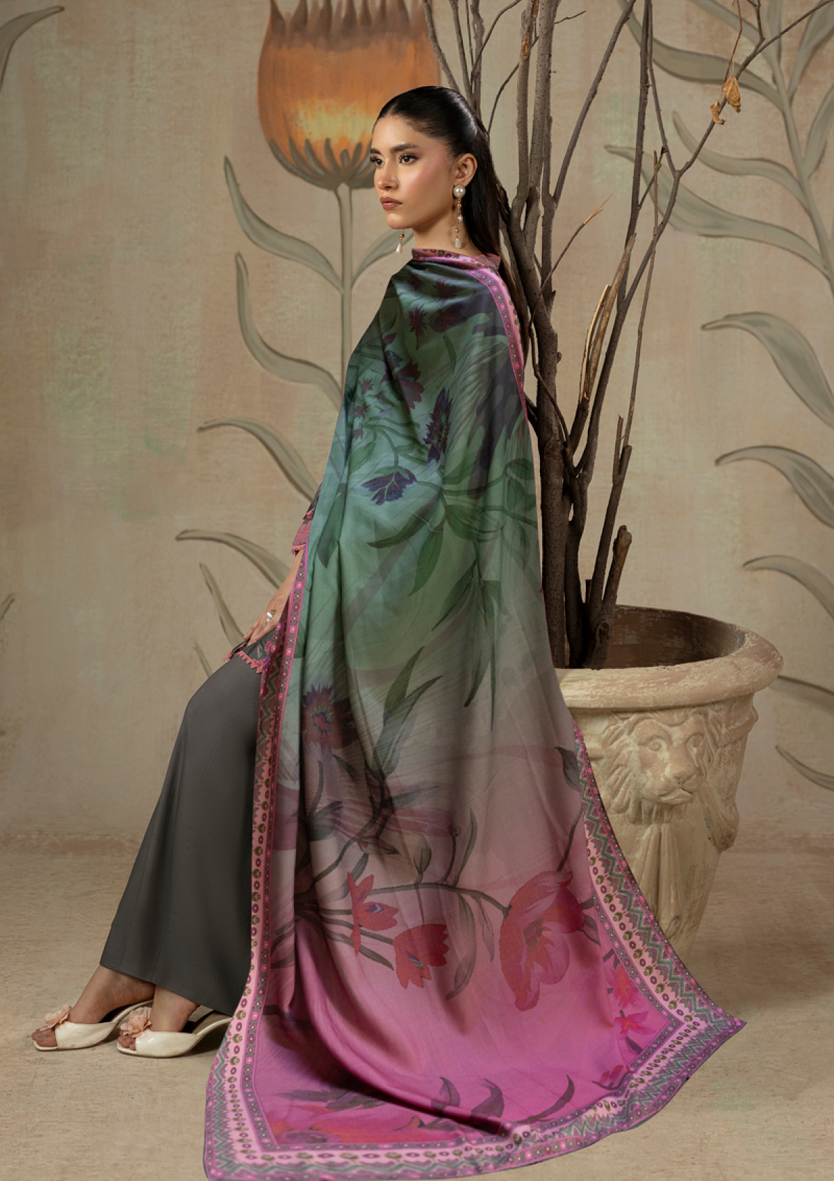 Wadi-e-Gull By Paltar Premium Printed Fancy Linen 3PC