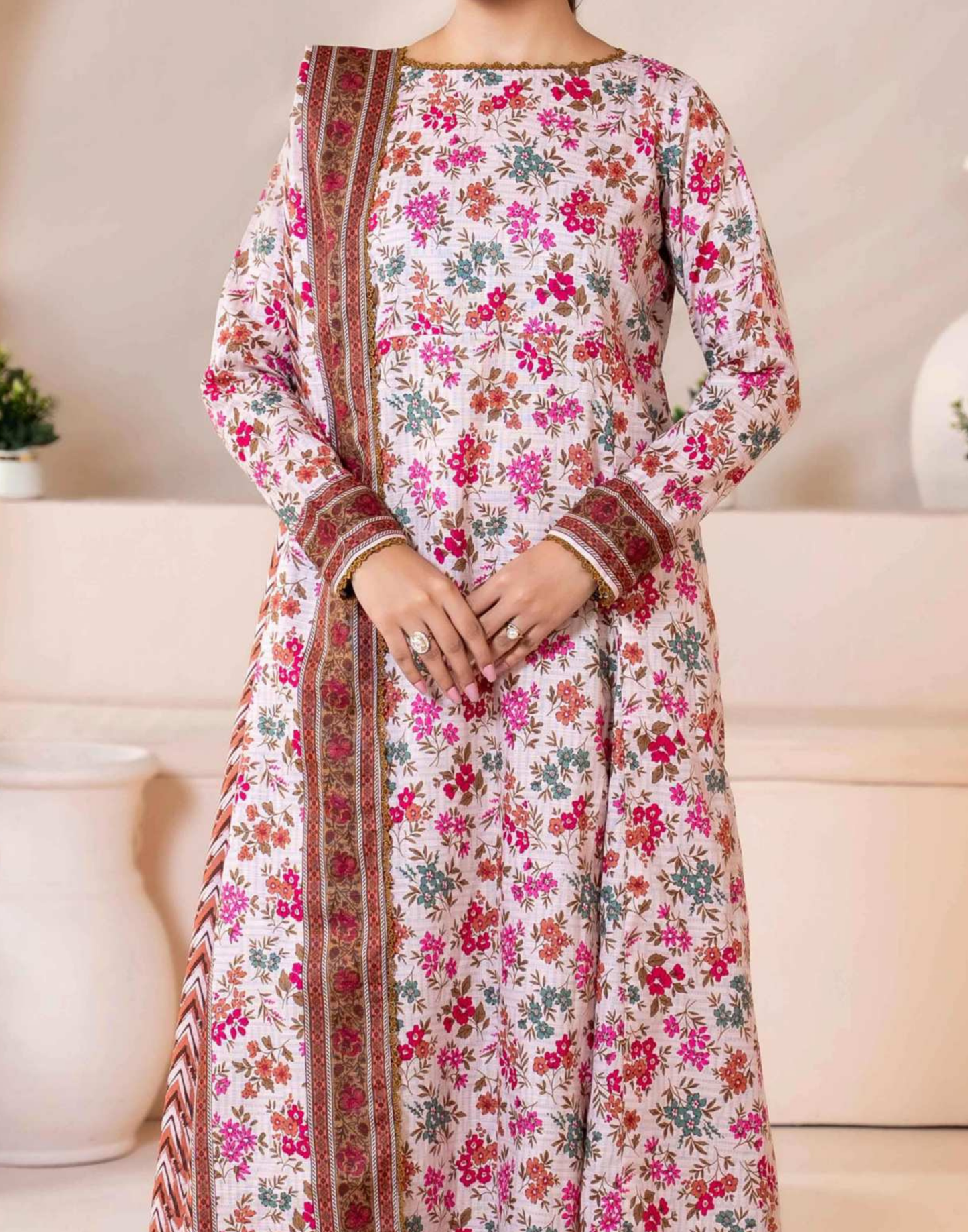 Mehnaz Airjet Printed Khaddar 3PC