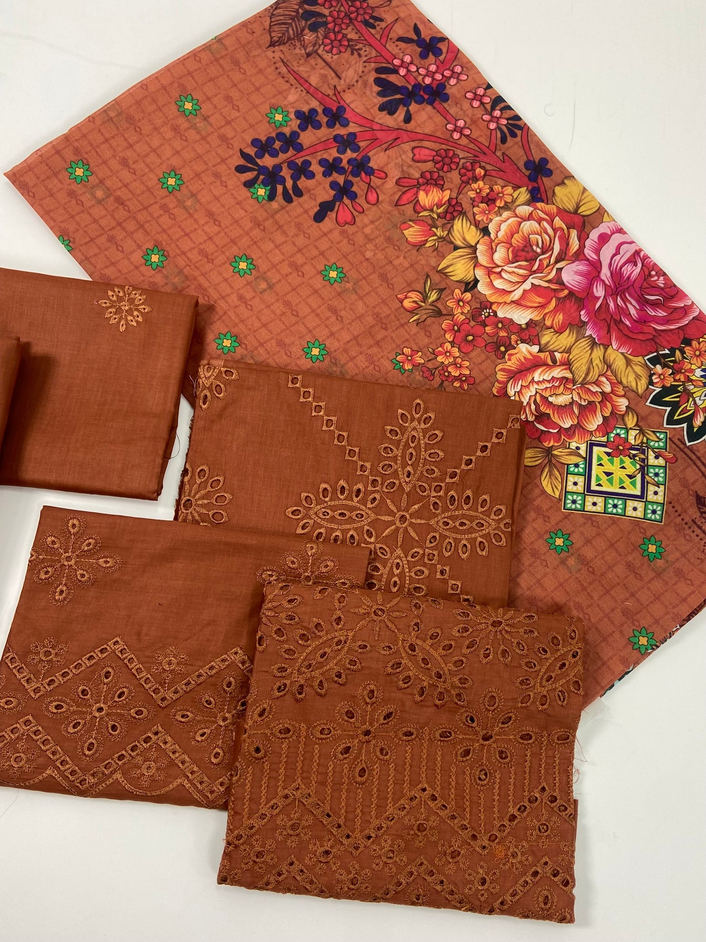 Adan's Libas Embroidered Lawn 3-PC