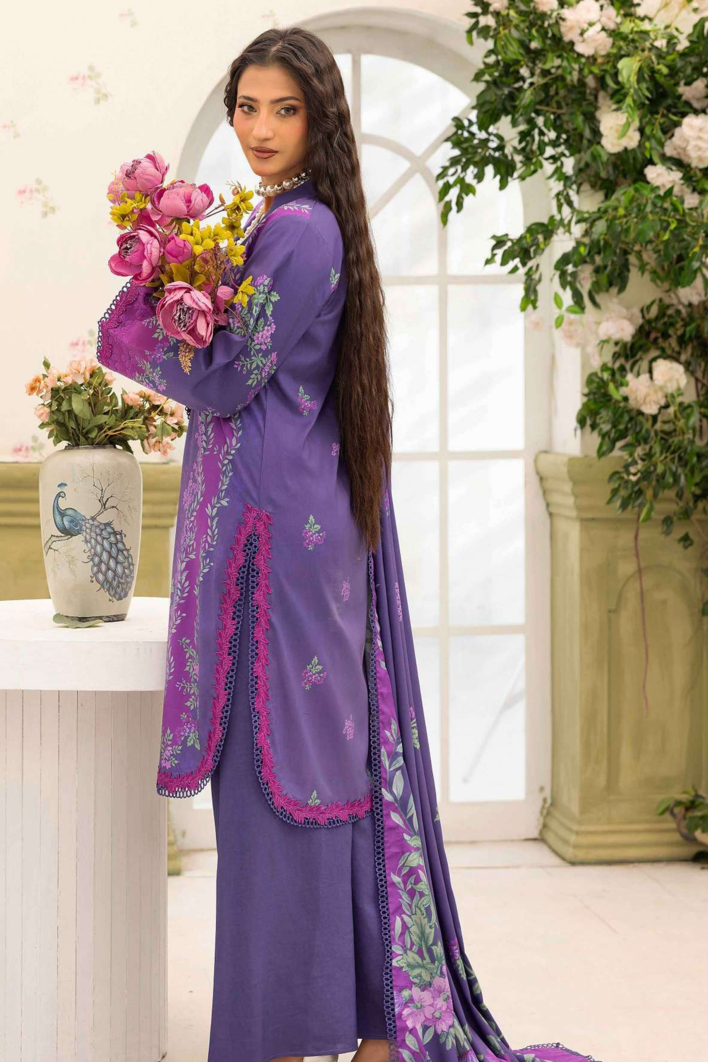 Raiha Digital Printed Linen 3PC