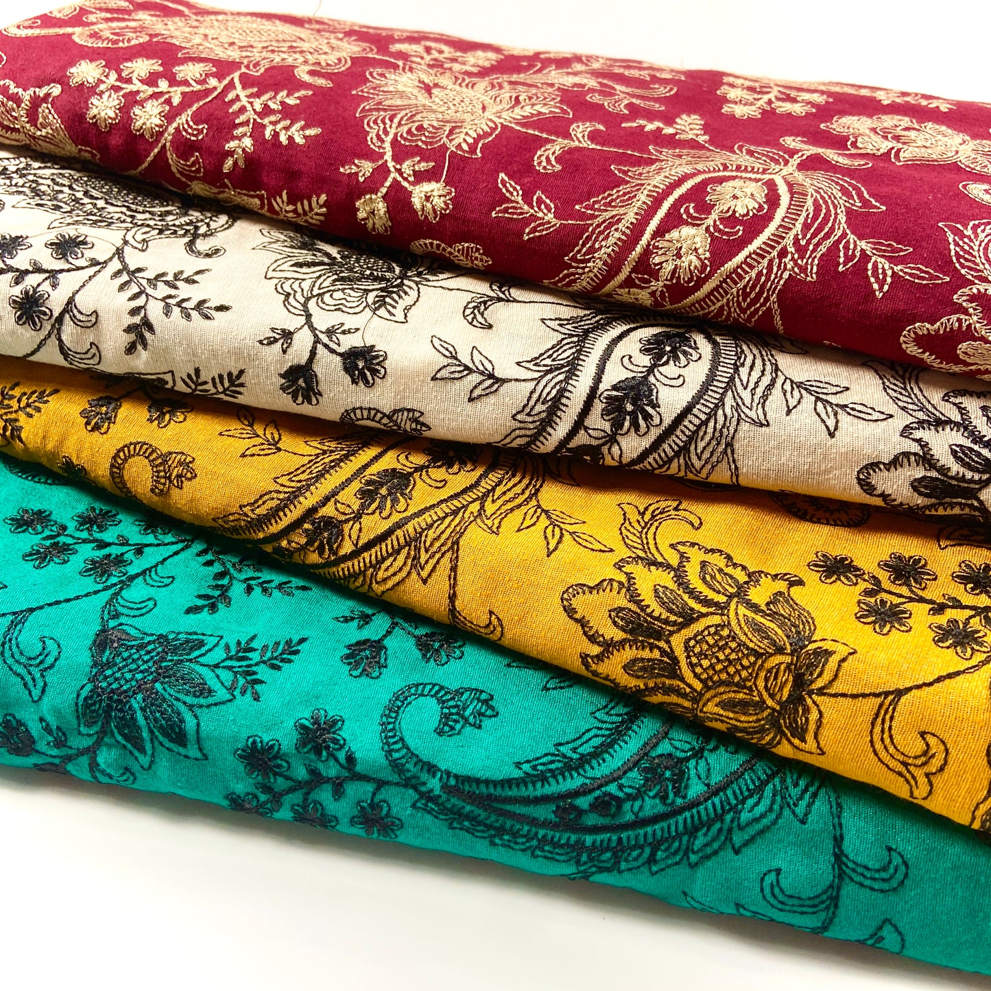 Pack of 4 – Bareeze Style Embroidered Karandi Fabric 2-PC